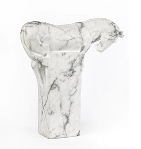 Horse Sculpture Mood -  Marble Effect