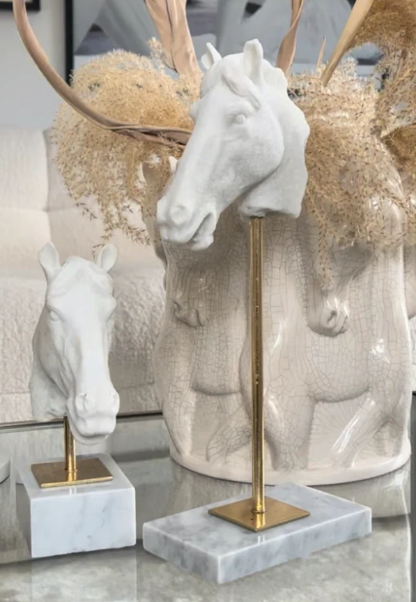 Marble Horse Sculpture