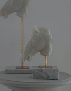 Marble Horse Sculpture