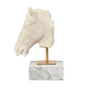 Marble Horse Sculpture