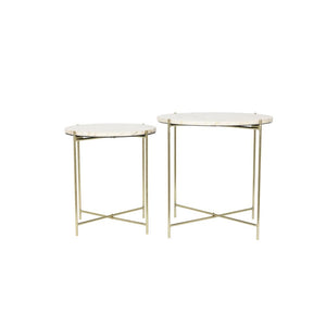 Marble Top Side Table (Set of 2)