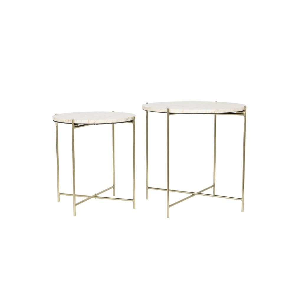 Marble Top Side Table (Set of 2)