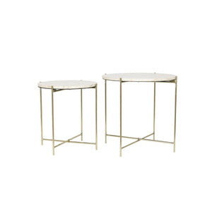 Marble Top Side Table (Set of 2)