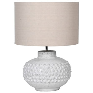 Bobble Lamp with Linen Shade