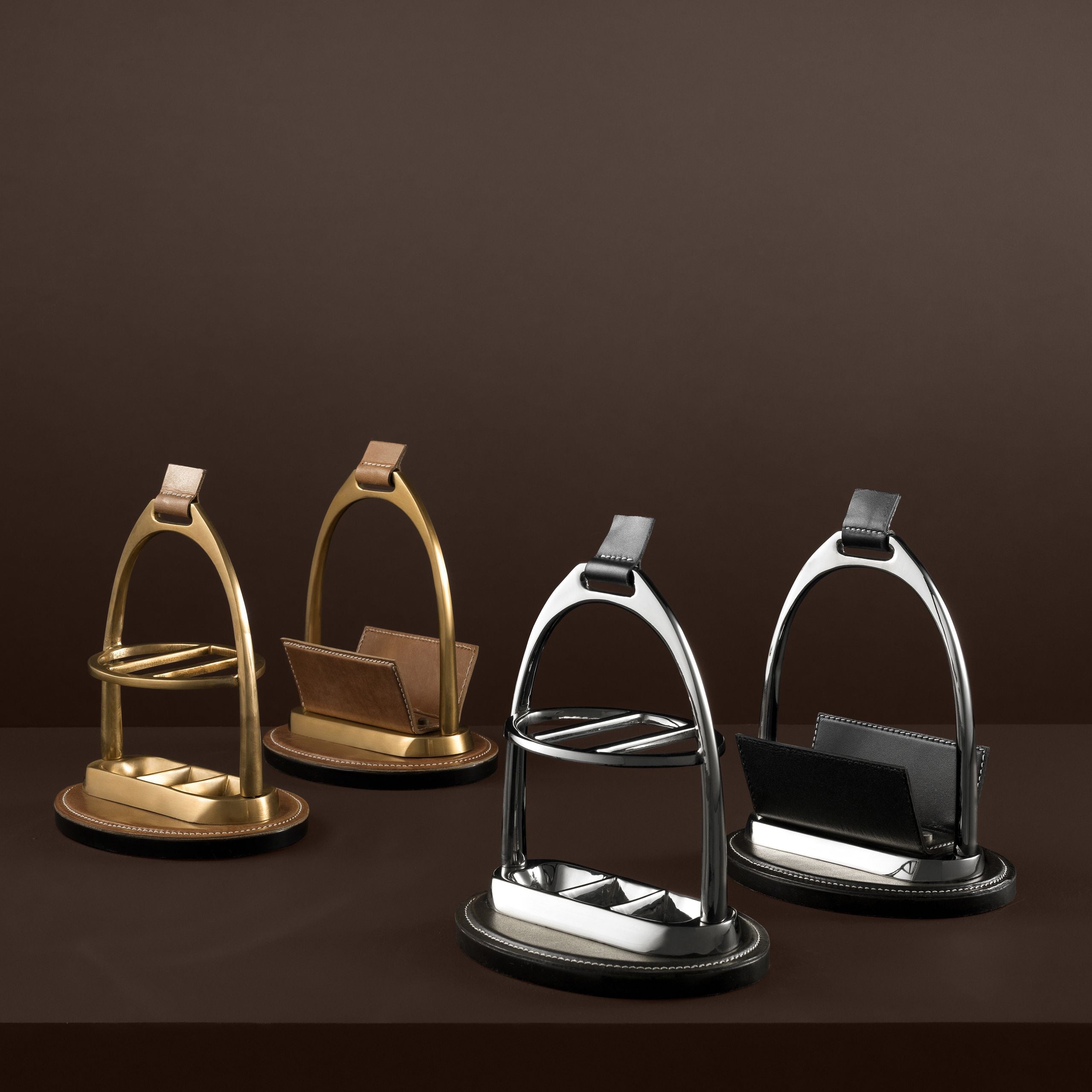 Eichholtz Stirrup Desk Set - Aged Brass