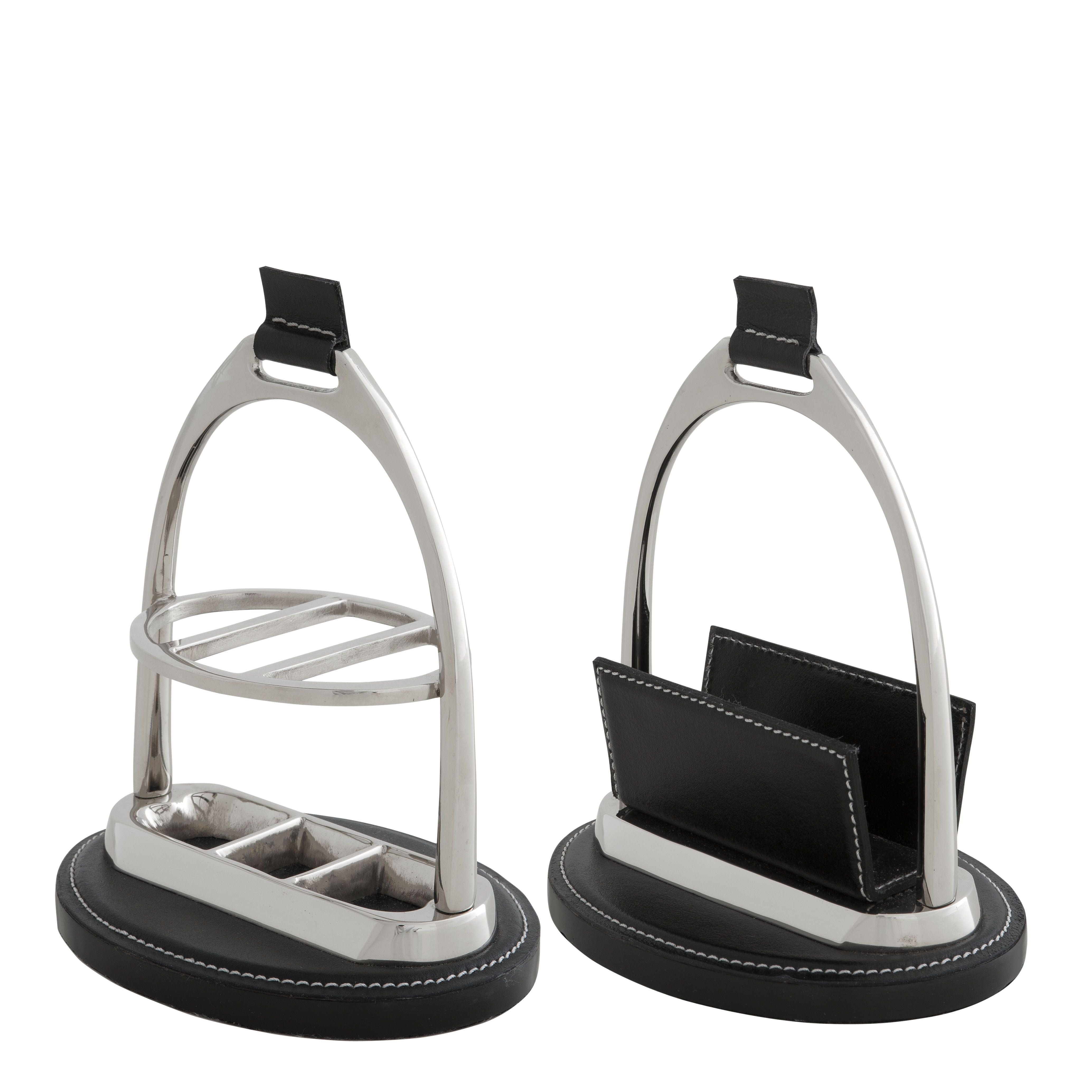 Eichholtz Stirrup Desk Set - Nickel