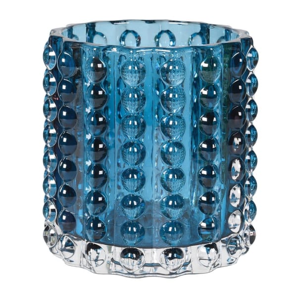 Blue Dotty Tea Light Candle Holder