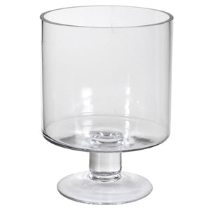 Glass Hurricane Lamp with Base