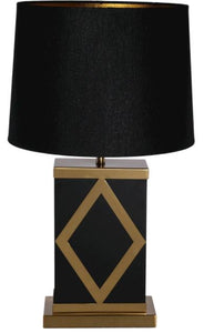 Black & Gold Art Deco Lamp