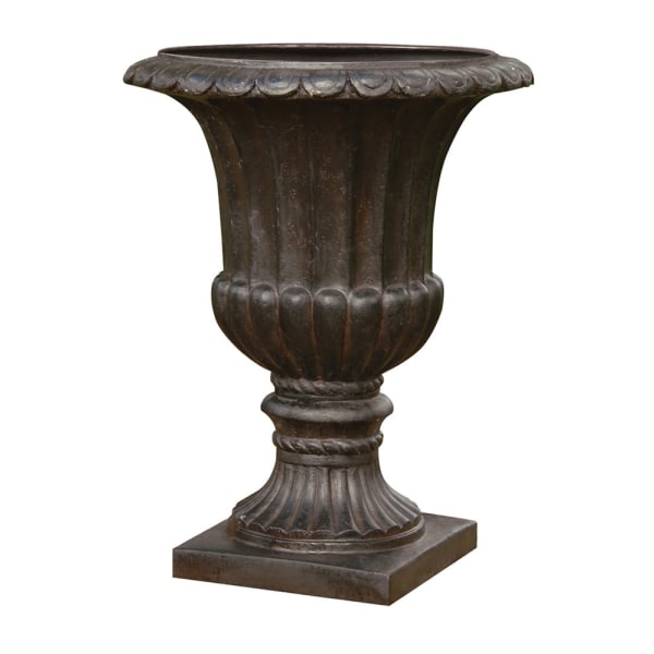 Iron Effect Garden Urn