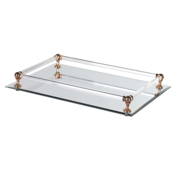 Glass Mirrored Tray