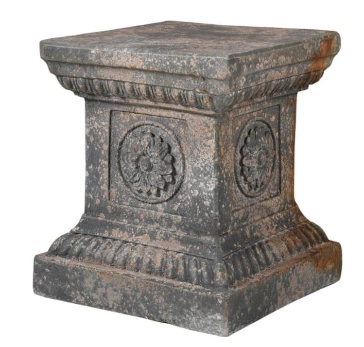 Square Pedestal with distressed look