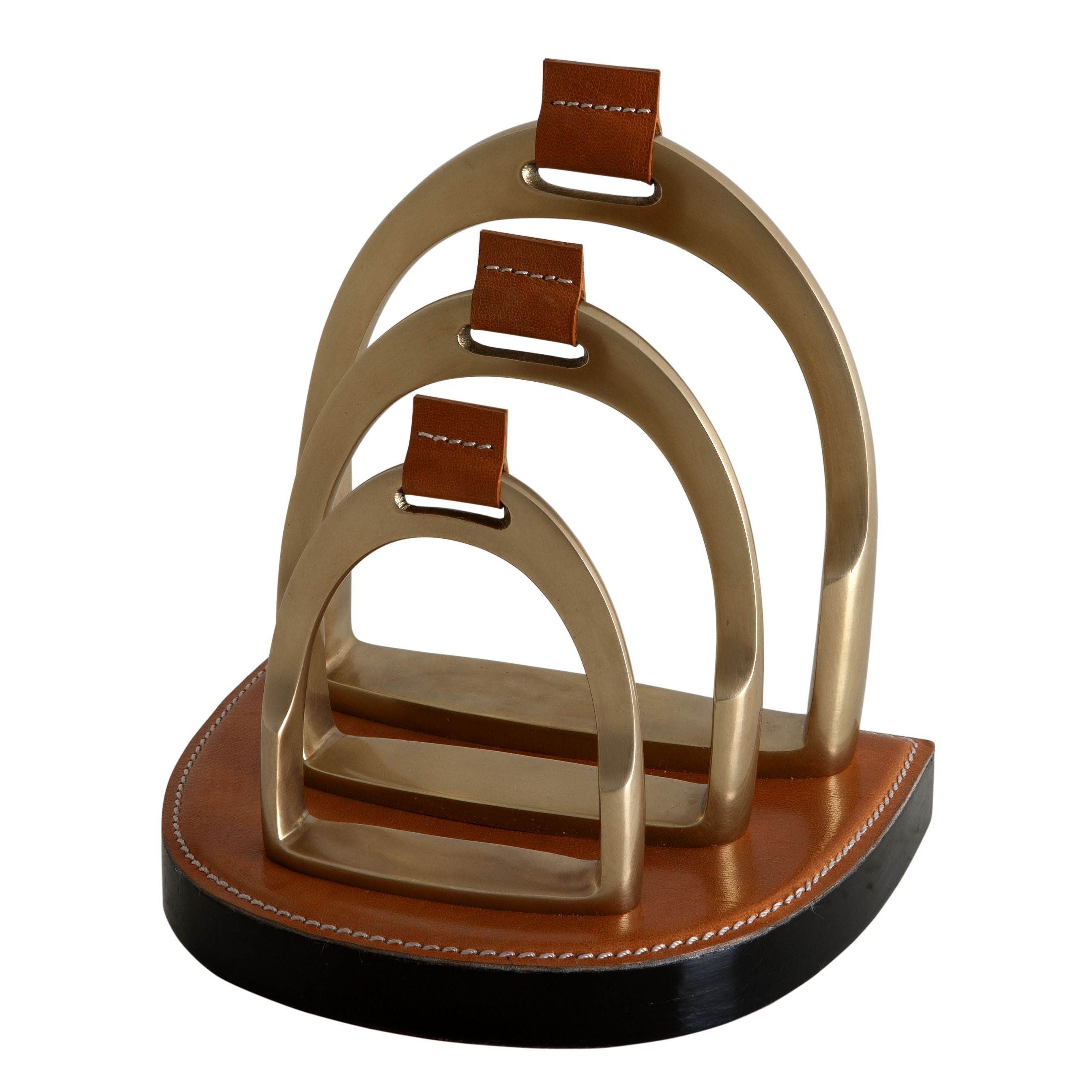 Eichholtz Stirrup Letter Rack - Aged Brass